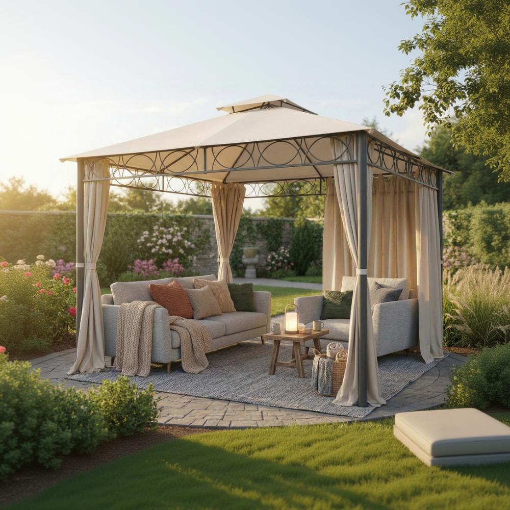 5 Tipps, wie Sie Ihren Pavillon in ein Outdoor-Paradies verwandeln