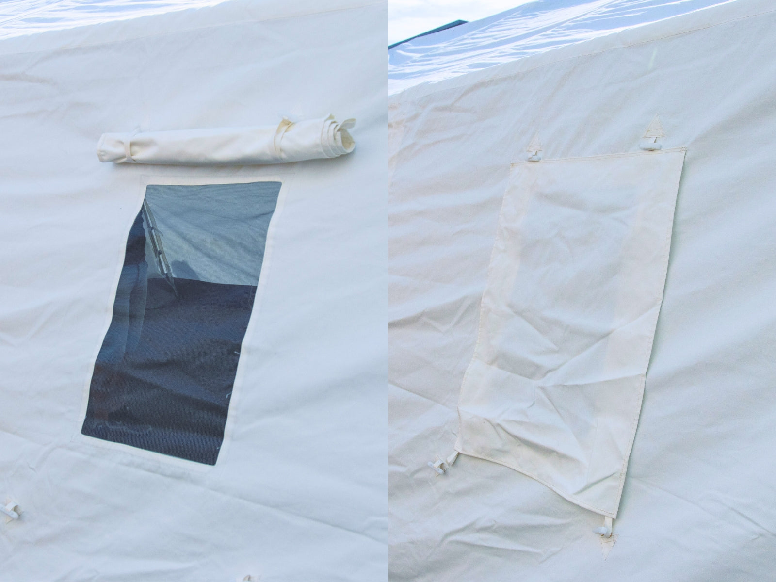 MZU P-10 Mannschafts- und Unterkunftszelt (5,0 x 4,7 m) - mit Aluminiumgerüst