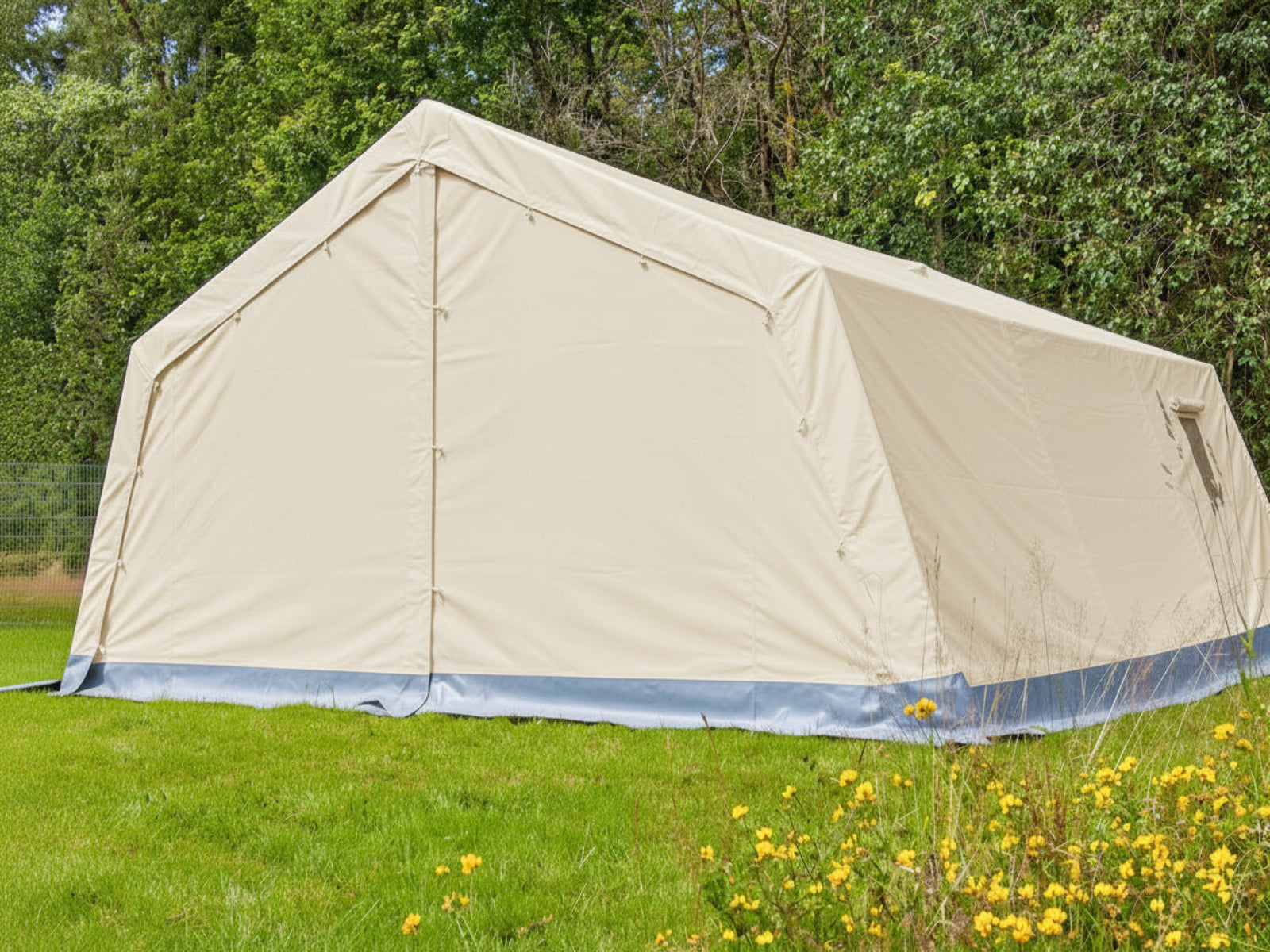 MZU P-10 Mannschafts- und Unterkunftszelt (5,0 x 4,7 m) - mit Aluminiumgerüst