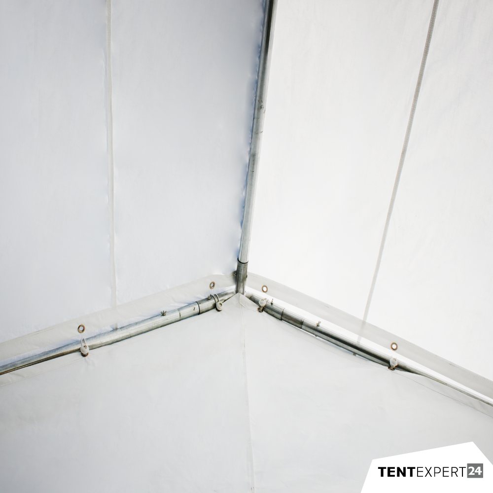 4x6 m Partyzelt, PE-Plane 180 g/m², weiß