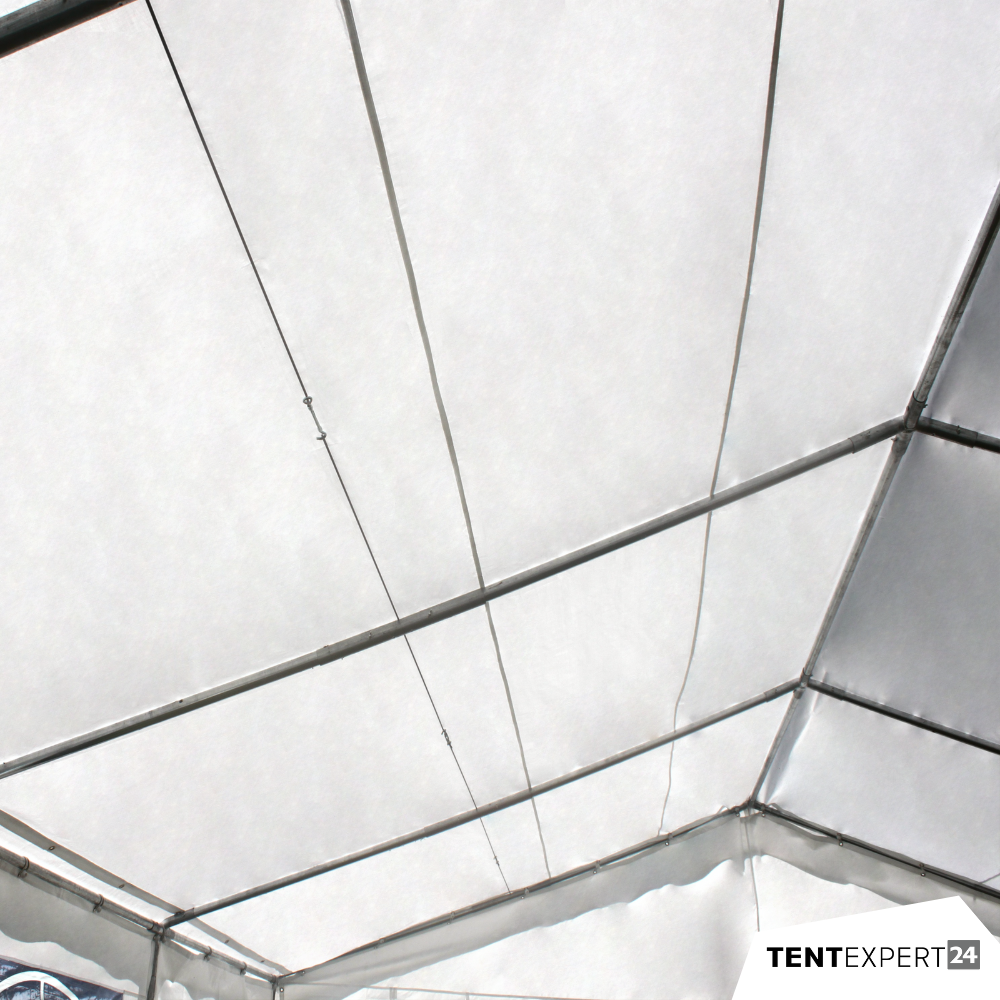 6x8 m Partyzelt, PE-Plane 180 g/m², weiß