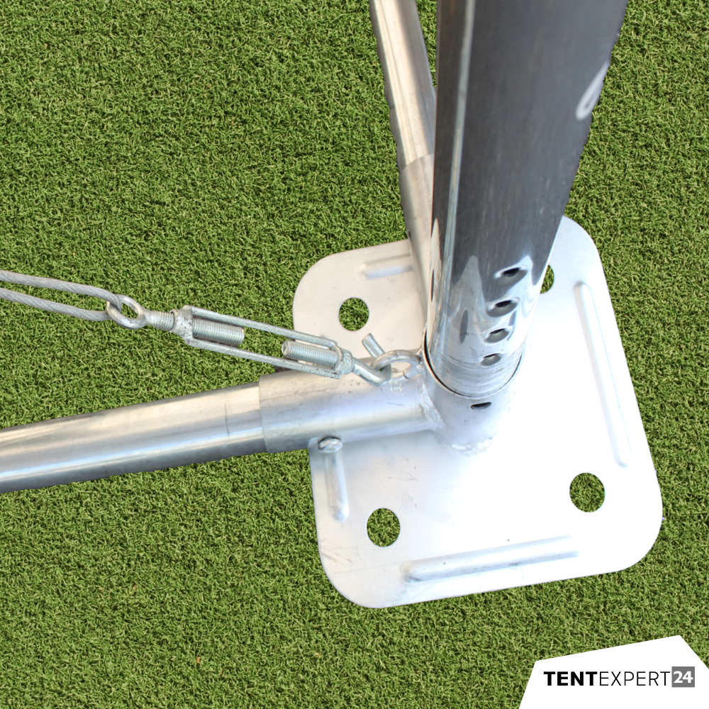 Produkte Lagerzelt 6x12 m - 2,3 m Seitenhöhe mit Reißverschlusstor, PVC weiß