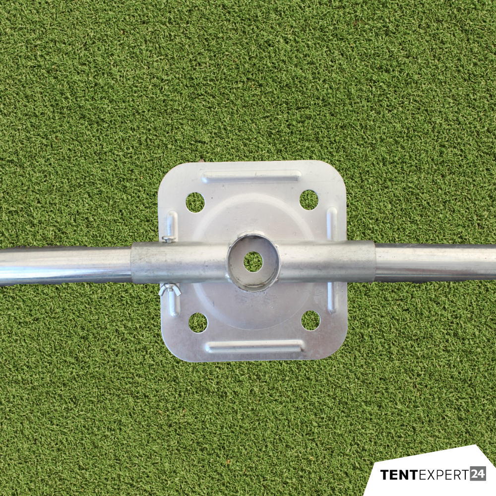 Produkte Lagerzelt 6x12 m - 2,3 m Seitenhöhe mit Reißverschlusstor, PVC weiß