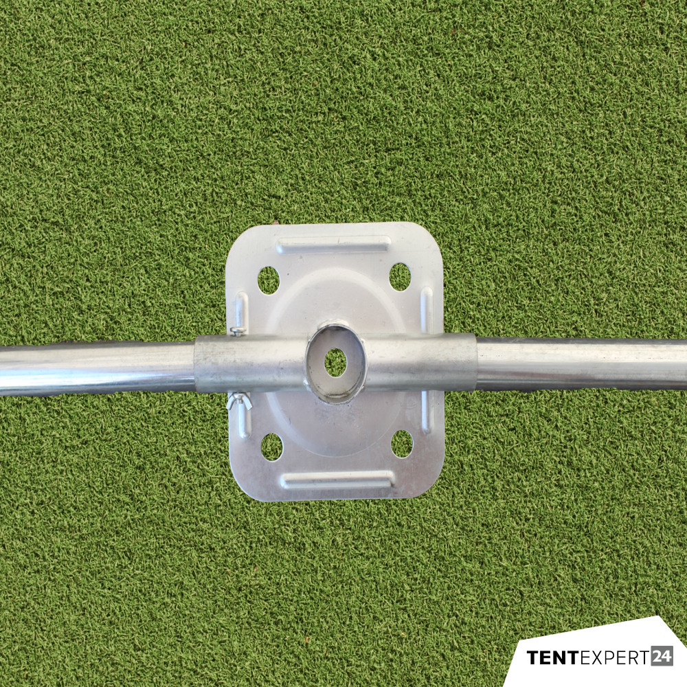 Lagerzelt 8x12m - 3,6m Seitenhöhe mit Reißverschlusstor, PVC weiß