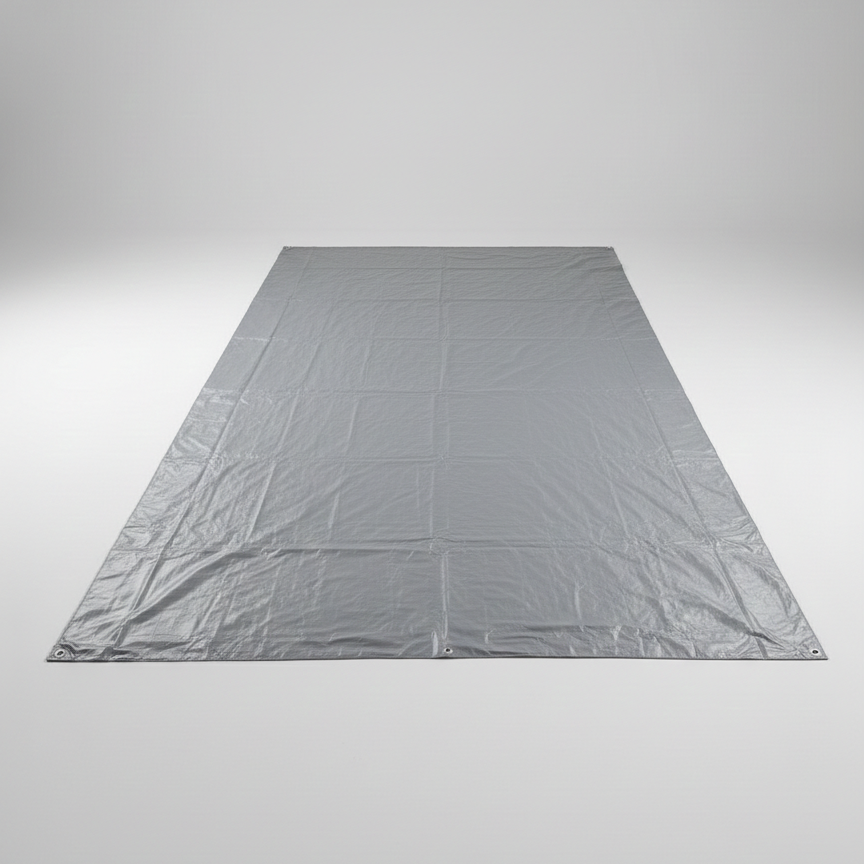 Bodenplane PVC Polyestergewebe 650 g/m²  | Für Mannschaft- und Unterkunftszelte