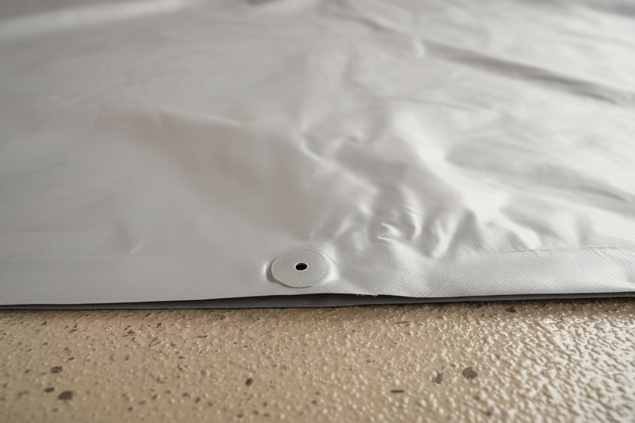 Bodenplane PVC Polyestergewebe 650 g/m²  | Für Mannschaft- und Unterkunftszelte