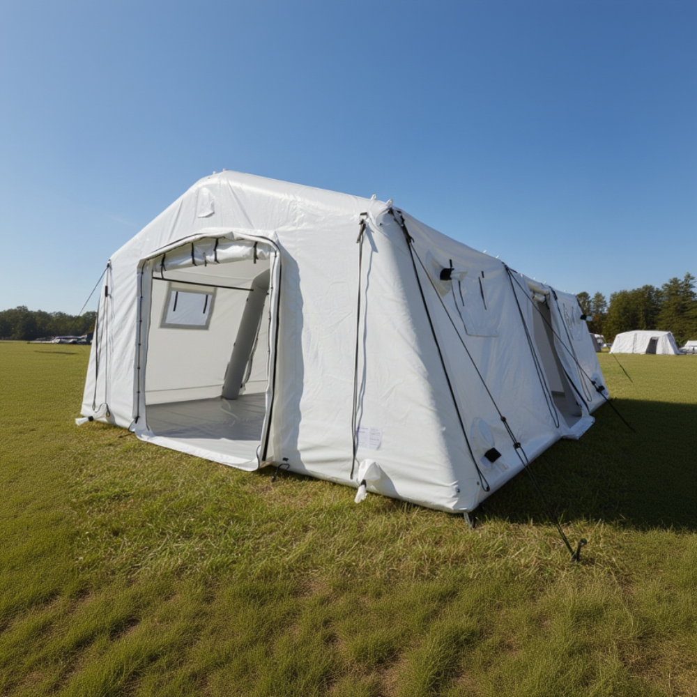 MZI 42 Aufblasbares Mannschafts- und Unterkunftszelt (7,55x 5,60 m)