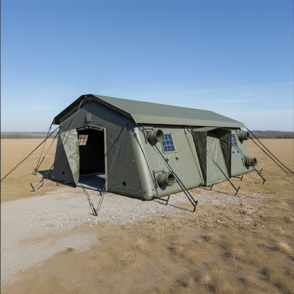 MZI 39 Aufblasbares Mannschafts- und Unterkunftszelt (7,92 x 5,60 m)