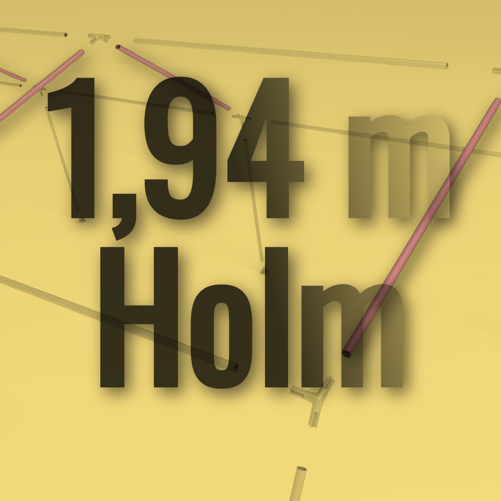 Ersatzteil Holm für Mannschaftszelt & Unterkunftszelt – Aluminium-Rundrohr 1,94m / 2,44m
