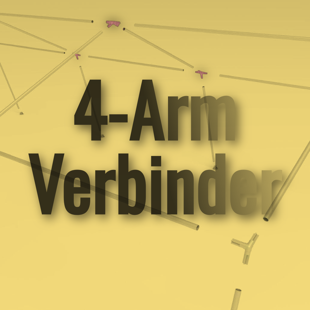 Aluminium Druckgussverbinder für Mannschaftszelte und Unterkunftszelte – 3-arm / 4-arm Gelenkstück / Knochen